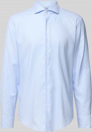 HUGO BOSS Regular Fit Business-Hemd mit Haifischkragen Modell Joe in Bleu, Gr&ouml;&szlig;e 43