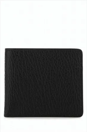 Maison Margiela Textured Calf Leather Wallet With Fold-Over Design