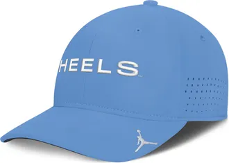 Nike Jordan Mens North Carolina Sideline Club Gameday Jordan Brand Dri-FIT College Hat in Blue | JC5B4EYNCN-N24