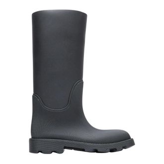 Burberry Rain Boots, male, Black, Size: 10 US Rubber Marsh High Boots