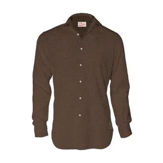 MC2 Saint Barth Heren, Overhemden, Bruin, Maat: XL