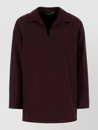 Max Mara cristel poplin blouse collared long sleeves