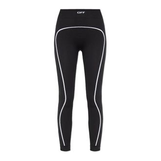 Off-white Leggings, female, Black, XS/S, Leggings with logo