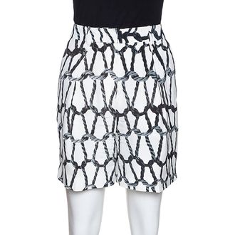 Joseph Monochrome Rope Printed Silk Shorts