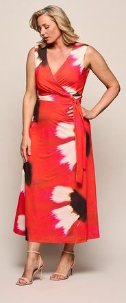 Mart Visser Reggy Print Jurk Rood / Multi Maxi