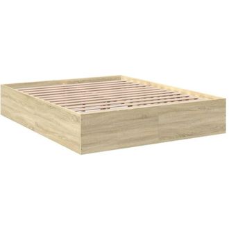 vidaXL Vidaxl - Estructura De Cama Madera De Ingenier&iacute;a Roble Sonoma 150x200 Cm