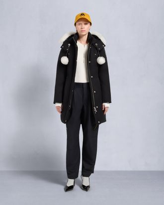 Moose Knuckles Womens Original Stirling Shearling Trim Parka