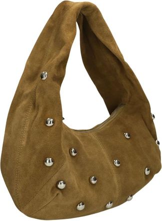 N&uacute;noo Dames, Tassen, Bruin, Maat: ONE Size Su&egrave;de