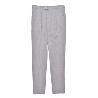 Brunello Cucinelli Light Gray Virgin Wool Trousers, Brand Size 54 (US Size 38)