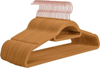 OEM Juego De 30 Perchas Antideslizantes De Abs Flocado Para Guardar Ropa En Casa. Un Perchero M&aacute;gico Y Sin Costuras