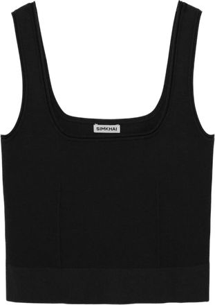 SIMKHAI Top Uri con scollo quadrato - Nero