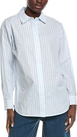 Anne Klein Metallic Stripe Shirt