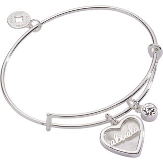 Alex and Ani Abuela Mother of Pearl Heart Bangle Bracelet Duo in Silver at Nordstrom