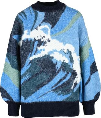 Alemais Puff Sleeve Sweater - Light Blue