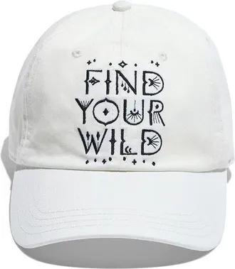 Spiritual Gangster Find Your Wild Baseball Cap in Vintage White at Nordstrom