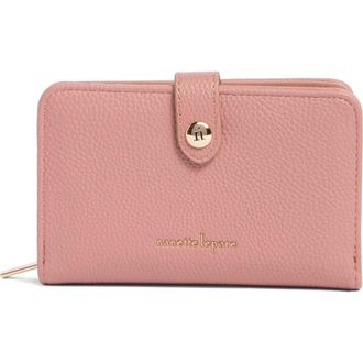 Nanette Lepore Faux Leather Wallet in Aged Rose at Nordstrom Rack