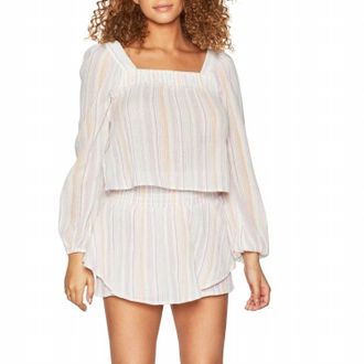 BCBGeneration Striped Square Neck Top In Multi