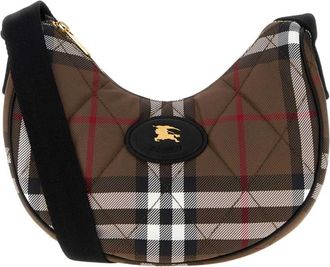 Burberry Borsa a tracolla a ferro di cavallo - - Bags - Donna - Marrone - ONE SIZE