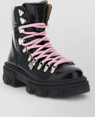 Ganni cleated mountain boots