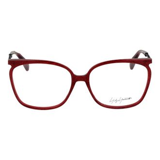 Yohji Yamamoto YO-1035542 Square Metal & Plastic Eyeglasses - Red