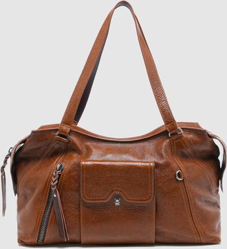 CLARIS VIROT Sac Juno Cuir Tabac