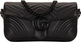 Gucci Shoulder Bags, female, Black, Size: ONE SIZE GG Marmont Shoulder Bag