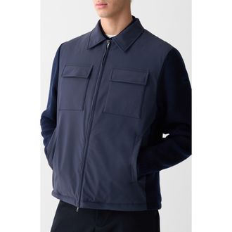 Colmar Parklife Mixed Media Insulated Shirt Jacket in Navy Blue at Nordstrom Rack, Size 46 Us / 56 Eu