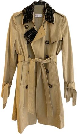 Red Valentino beige cotton trench coat Size S