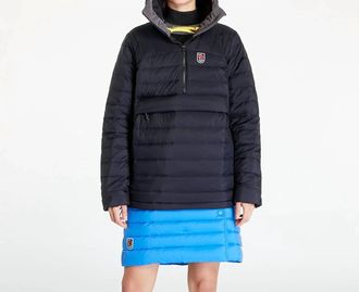 Fj&auml;llr&auml;ven Expedition Pack Down Anorak Jacket In Black