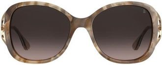 Stuart Weitzman 58mm Gradient Square Sunglasses in Havana Beige/Brown Sf at Nordstrom
