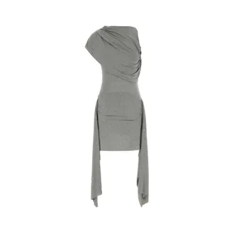 Gimaguas Short Dresses, female, Gray, Size: L Annika Midi Dress