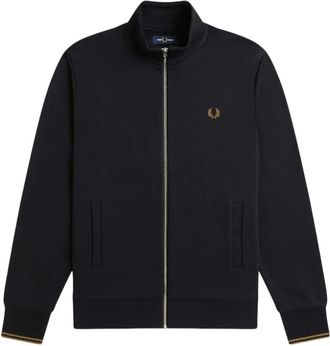 Fred Perry Zip-throughs - Heren - Vesten met rits - Zwart - S - Hoodies & sweatvesten