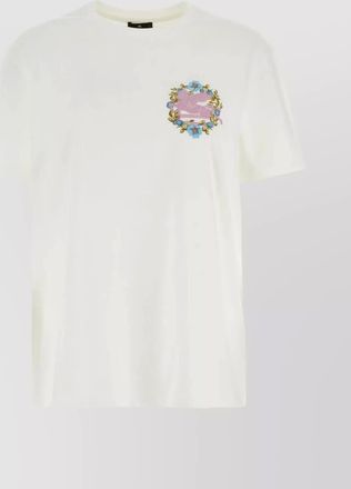 Etro embroidered cotton logo t-shirt