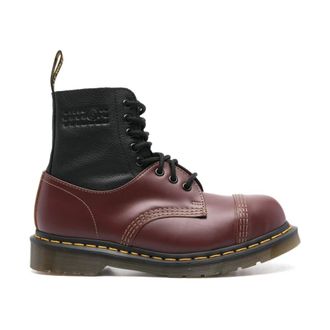 Dr. Martens Lace-up Boots, female, Red, Size: 7 US MM6 Maison Margiela X DR. Martens Boots Bordeaux