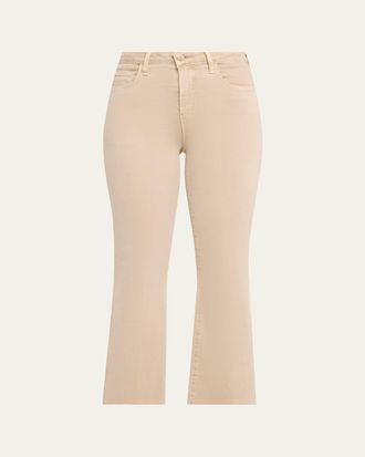 L'agence Kendra High-Rise Crop Flare Jeans