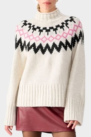Sanctuary Tis The Season Long Sleeve Fairisle Sweater In T-Marsh Multi