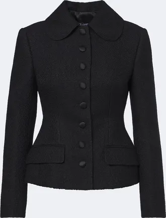 Dolce & Gabbana Blazer en mezcla de lana y seda