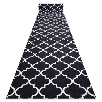 RugsX RugsX Anti-Slip Trellis Runner in Black | Size: 120 cm x 390 cm
