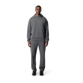 Cruyff Training Sets, male, Gray, Size: L Hooded Training Suit