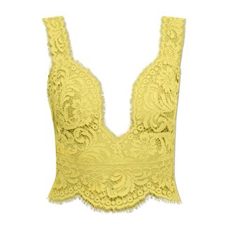 Dsquared2 Sleeveless Tops, female, Yellow, Size: XS Transparent Top