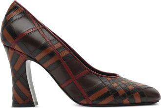 Burberry 90mm Trinket pumps - women - Suede/Calf Leather/Calf Leather/Calf Leather - 37.5 - Brown