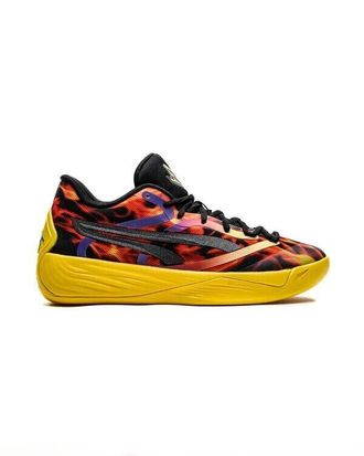 Puma Womens Puma Stewie 2 Fire 380072-01 Sneakers Black Red Basketball Shoes FD447