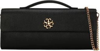 Gorski Top Handle Rectangle Leather Crossbody Bag in Black at Nordstrom