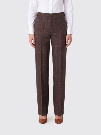 Liu Jo Pantaloni slim fit in misto viscosa con motivo Principe di Galles