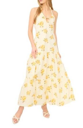 Parker Halter Maxi Dress in Pastel Yellow at Nordstrom Rack, Size X-Small