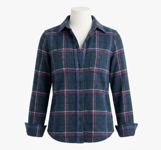 Faherty Legend Sweater Shirt In Northern Lights Plaid
