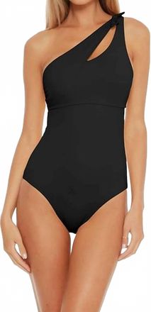 BECCA by Rebecca Virtue Sadie Asymmetric One Piece Swimsuit In Black