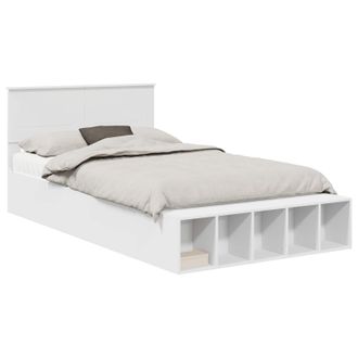 vidaXL Estructura De Cama Manual 135 X 190 Cm Madera Contrachapada Vidaxl