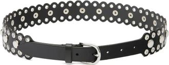Isabel Marant Cintura Zalla in pelle con borchie - Nero
