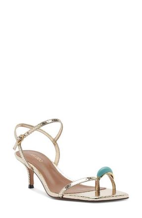 Arezzo Sofia Ankle Strap Sandal in Platino at Nordstrom, Size 8.5